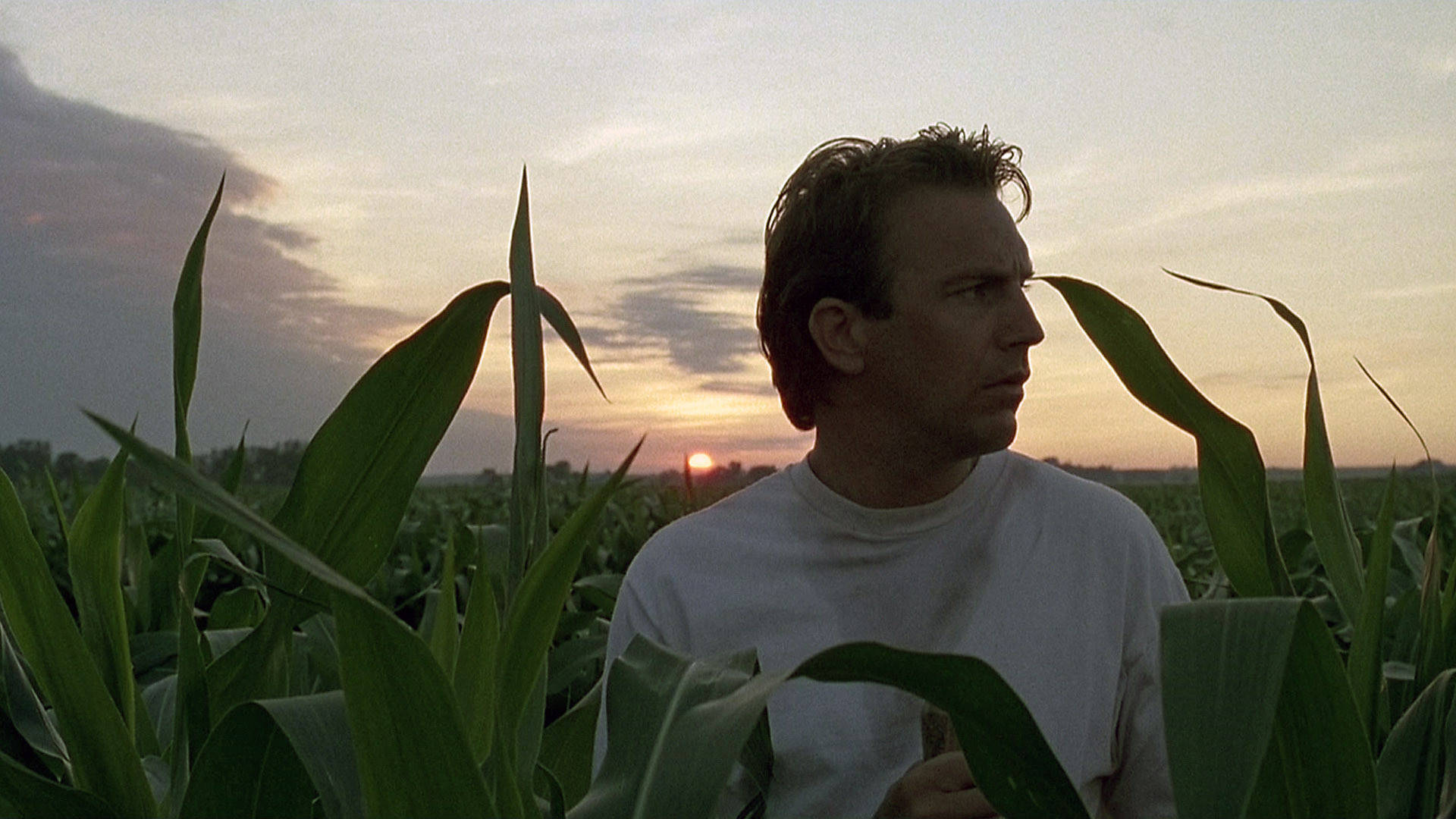 Kevin Costner hears a whisper: “If you build it, he will come.” Still from <i>Field of Dreams</i>, directed by Phil Alden Robinson, 1989.