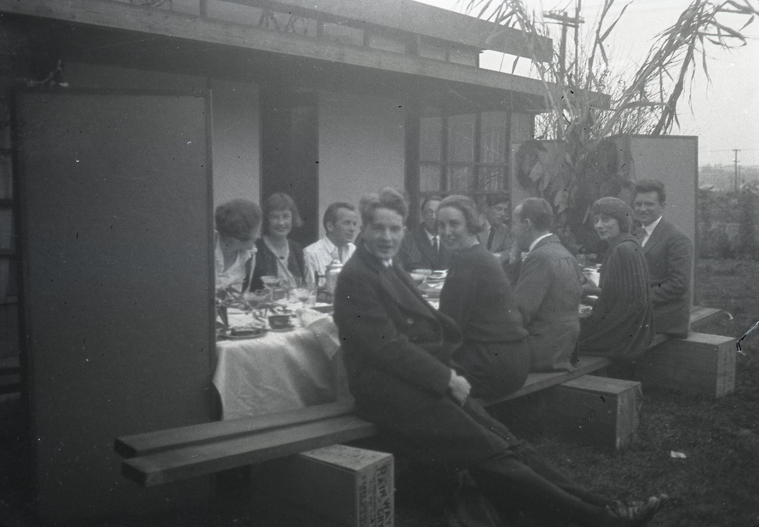 Thanksgiving at the Schindler House, 1924.