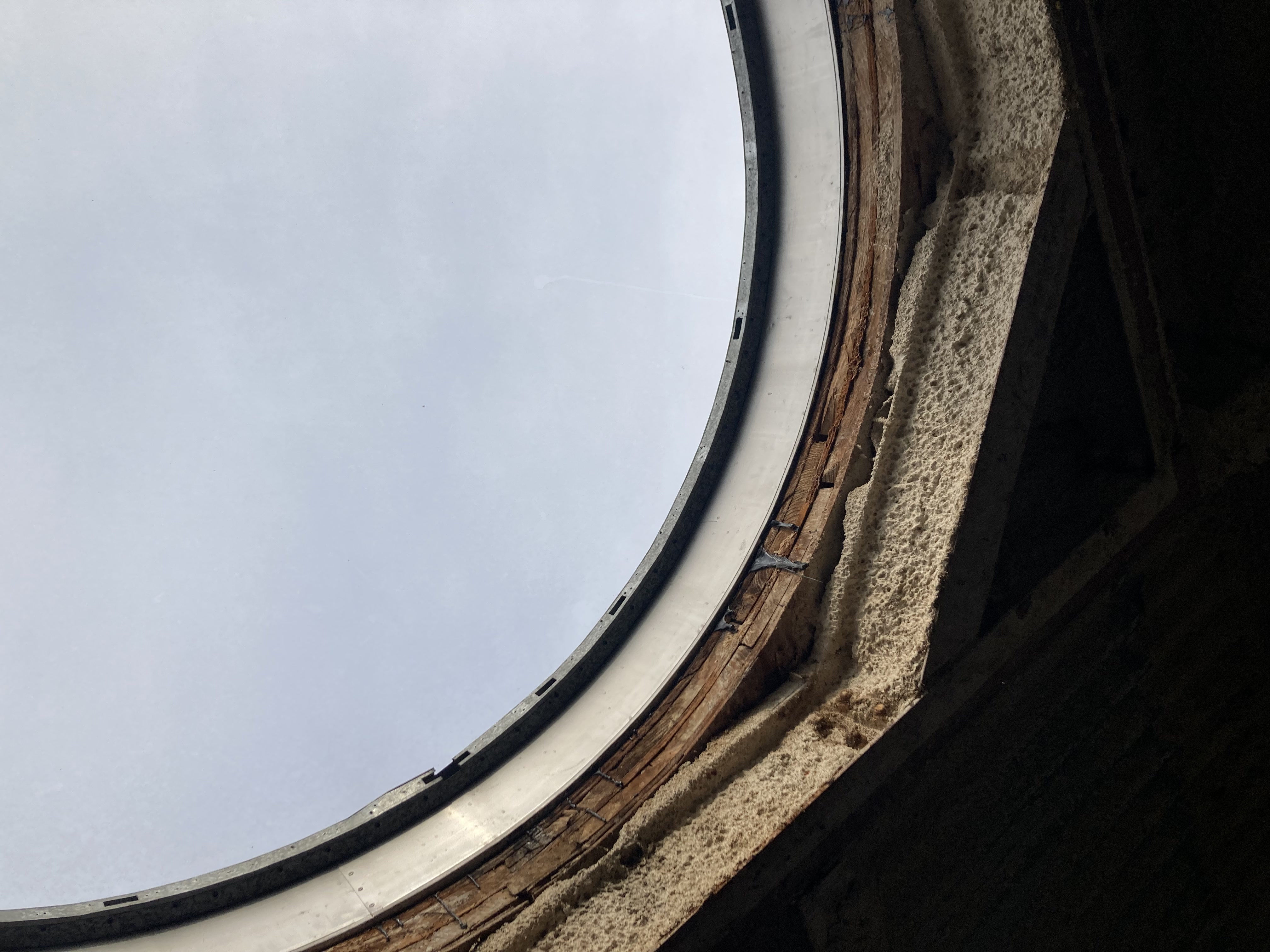 looking up at skylight